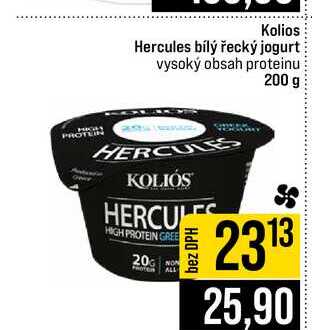 Kolios Hercules bílý řecký jogurt vysoký obsah proteinu 200 g