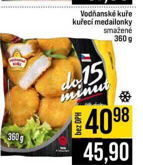 Vodňanské kuře kuřecí medailonky smažené 360 g