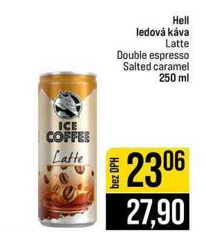 Hell ledová káva Latte Double espresso Salted caramel 250 ml