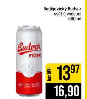 Budějovický Budvar světlé výčepní 500 ml