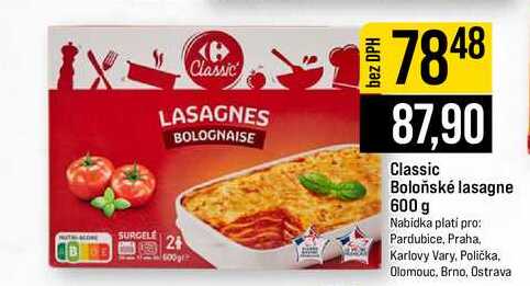 Classic Boloňské lasagne 600 g