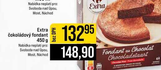 Extra čokoládový fondant 450 g