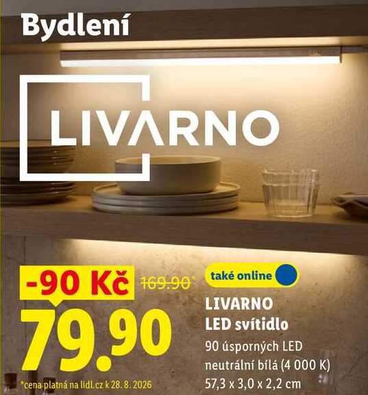 LIVARNO LED svítidlo, 90 úsporných LED neutrální bílá