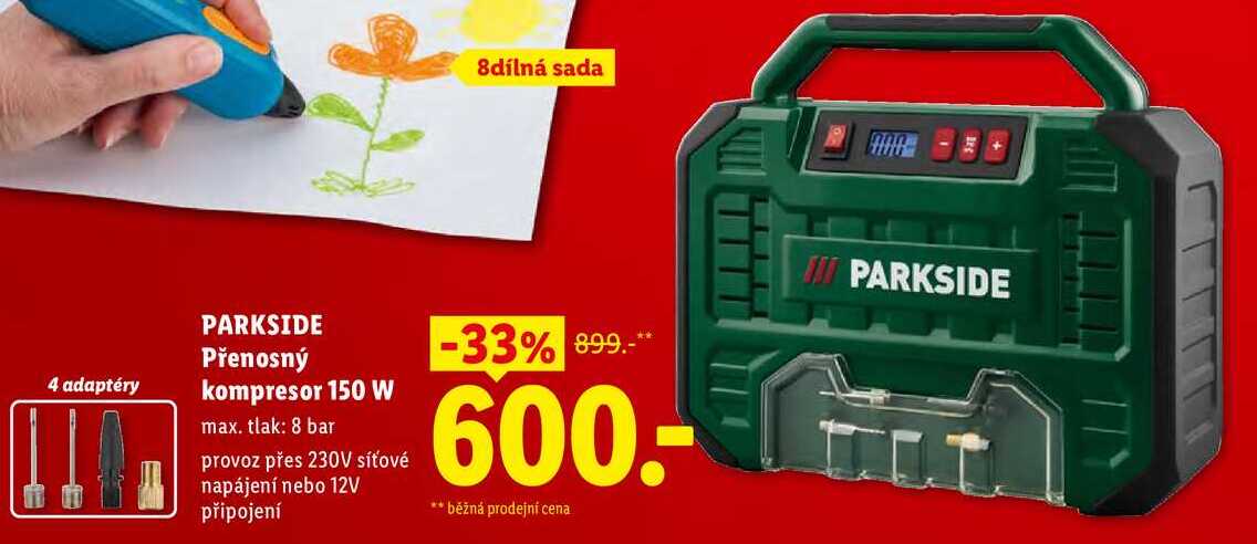 PARKSIDE Přenosný kompresor 150 W