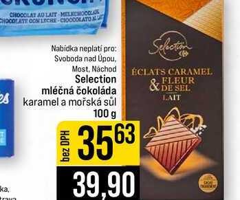 Selection mléčná čokoláda karamel a mořská sůl 100 g
