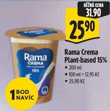 Rama Crema Plant-based 15%, 200 ml