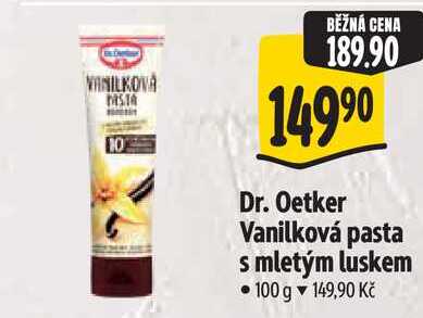 Dr. Oetker Vanilková pasta s mletým luskem, 100 g 