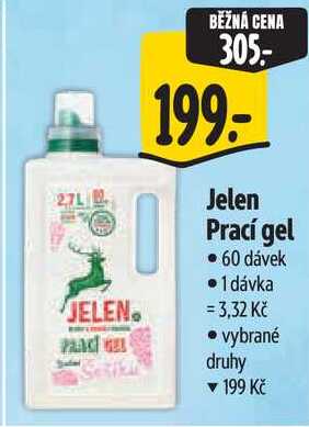 Jelen Prací gel, 60 dávek