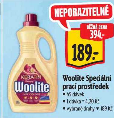 Woolite Speciální prací prostředek, 45 dávek
