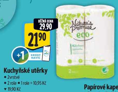 Kuchyňské utěrky, 2 role 