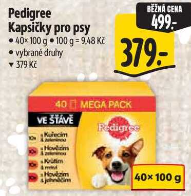 Pedigree Kapsičky pro psy, 40x 100 g