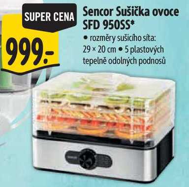 Sencor Sušička ovoce SFD 950SS