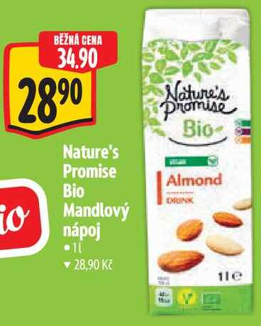 Nature's Promise Bio Mandlový nápoj, 1 l 