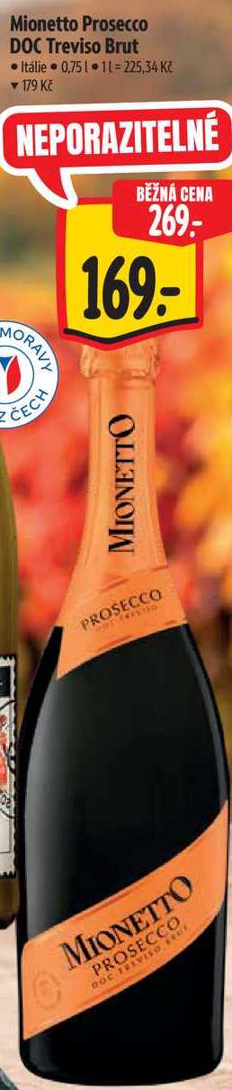 Mionetto Prosecco DOC Treviso Brut, 0,75 l