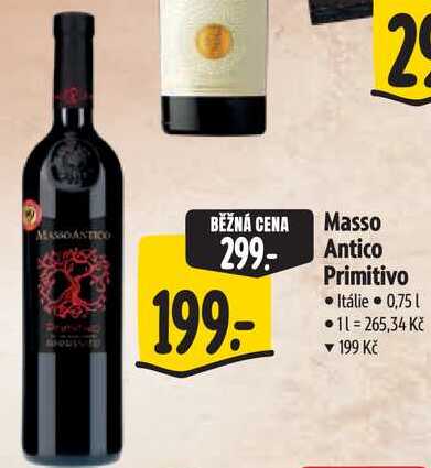 Masso Antico Primitivo, 0,75 l  