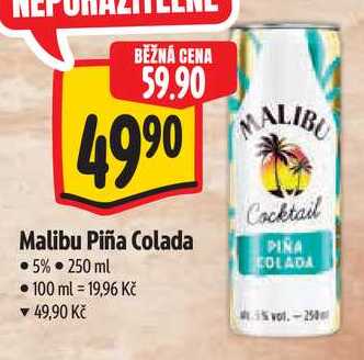 Malibu Piña Colada, 250 ml