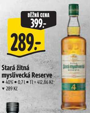 Stará žitná myslivecká Reserve, 0,7 l