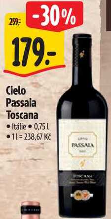 Cielo Passaia Toscana, 0,75 l