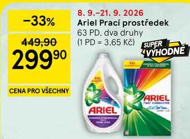 Ariel Prací prostředek, 63 PD, dva druhy