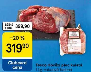 Tesco Hovězí plec kulatá, 1 kg