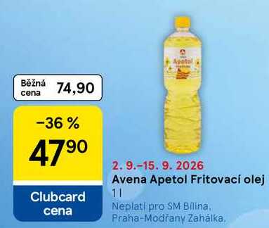 Avena Apetol Fritovací olej, 1 l  