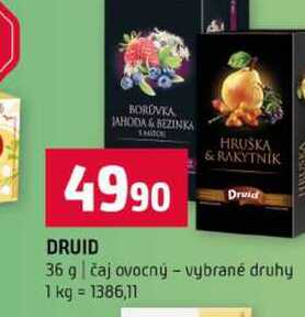 Druid 36 g čaj ovocný vybrané druhy