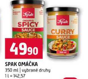 SPAK OMÁČKA 350 ml vybrané druhy 