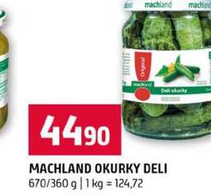 MACHLAND OKURKY DELI 670/360 g