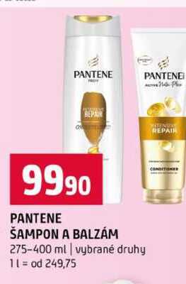 PANTENE ŠAMPON A BALZÁM 275-400 ml vybrané druhy