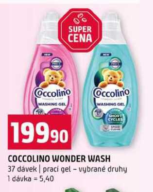 COCCOLINO WONDER WASH 37 dávek prací gel vybrané druhy