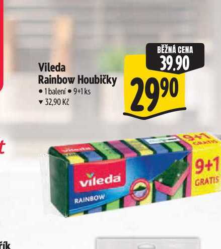 Vileda Rainbow Houbičky 9+1ks
