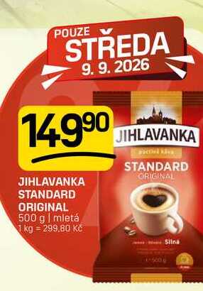 JIHLAVANKA STANDARD ORIGINAL 500 g | mletá