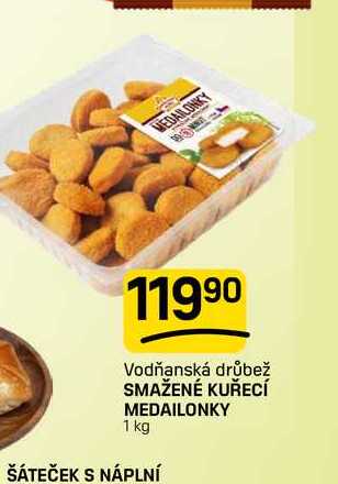 SMAŽENÉ KUŘECÍ MEDAILONKY 1 kg