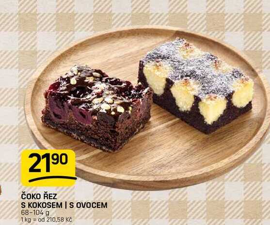 ČOKO ŘEZ S KOKOSEM IS OVOCEM 68-104 g