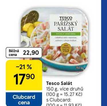 Tesco Salát, 150 g, více druhů