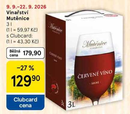 Vinařství Mutěnice, 3 l