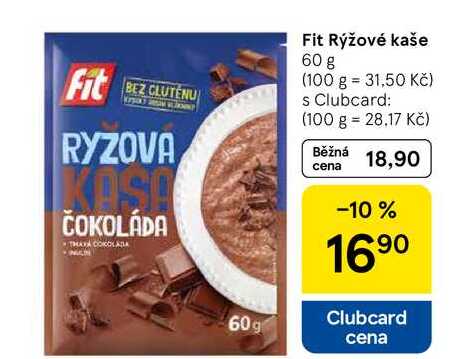 Fit Rýžové kaše, 60 g