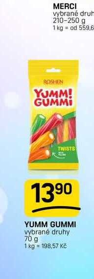 YUMM GUMMI vybrané druhy 70 g