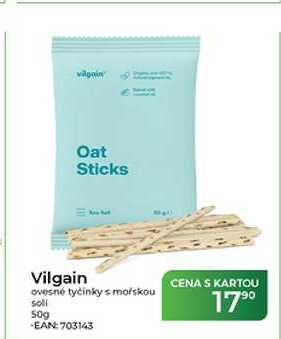 Vilgain ovesné tyčinky s mořskou solí 50g