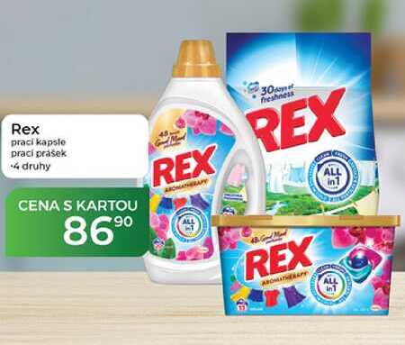 Rex prací kapsle prací prášek