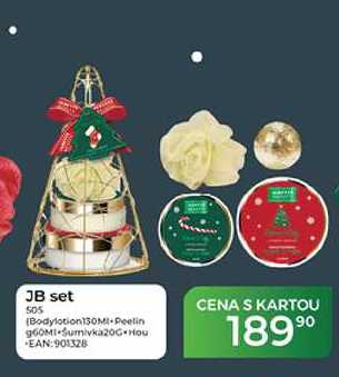 JB set (Bodylotion 130ml Peeling 60ml -šumivka 20g-Houba)