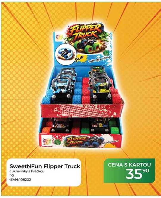 SweetNFun Flipper Truck cukrovinky s hračkou 5g