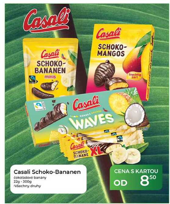 Casali Schoko-Bananen čokoládové banány 22g - 300g