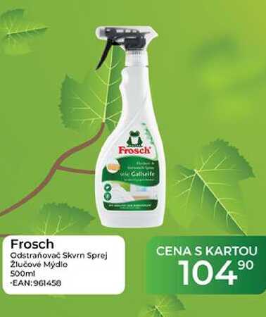 Frosch Odstraňovač Skvrn Sprej žlučové Mýdlo 500ml