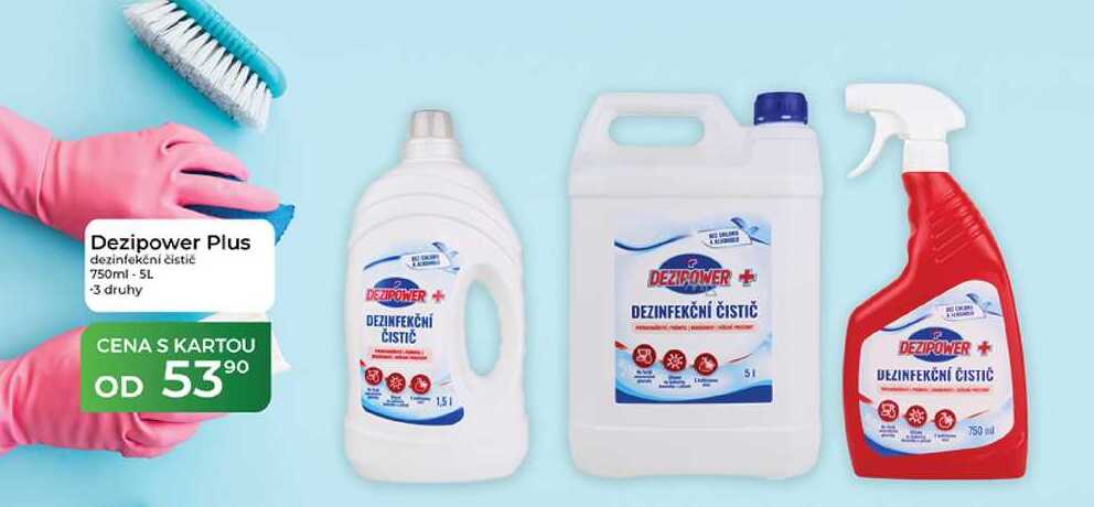 Dezipower Plus dezinfekční čistič 750ml-5L