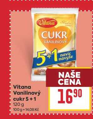 Vitana Vanilinový cukr 5+1 120 g 