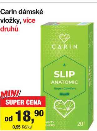 Carin dámské vložky, více druhů