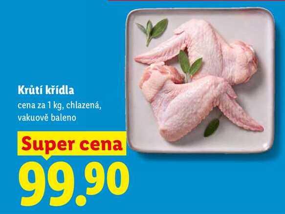 Krůtí křídla, cena za 1 kg