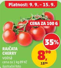 RAJČATA CHERRY volná, 1 kg