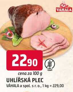 UHLÍŘSKÁ PLEC 100g
